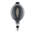 Лампа светодиодная Gauss Black Filament BT180 серая E27 оригинальная 180 мм мощность - 8.5 Вт, цоколь - E27, световой поток - 165 Лм, цветовая температура - 1800 °К, цвет свечения - теплый белый, форма - оригинальная