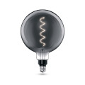 Лампа светодиодная Gauss Black Filament G200 серая E27 шар 200 мм мощность - 4.5 Вт, цоколь - E27, световой поток - 100 Лм, цветовая температура - 1800 °К, цвет свечения - теплый белый, форма - шарообразная