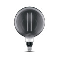 Лампа светодиодная Gauss Black Filament G200 серая E27 шар 200 мм мощность - 6 Вт, цоколь - E27, световой поток - 330 Лм, цветовая температура - 4000 °К, цвет свечения - белый, форма - шарообразная