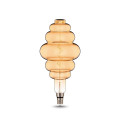 Лампа светодиодная Gauss Black Filament Honeycomb E27 оригинальная 200 мм мощность - 6 Вт, цоколь - E27, световой поток - 420 Лм, цветовая температура - 2400 °К, цвет колбы - желтый, цвет свечения - теплый белый, форма - оригинальная