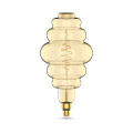 Лампа светодиодная Gauss Black Filament Honeycomb E27 оригинальная 200 мм мощность - 8.5 Вт, цоколь - E27, световой поток - 660 Лм, цветовая температура - 2000 °К, цвет колбы - желтый, цвет свечения - теплый белый, форма - оригинальная