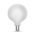 Лампа светодиодная Gauss Black Filament G95 milky E27 шар 95 мм мощность - 10 Вт, цоколь - E27, световой поток - 1070 Лм, цветовая температура - 3000 °К, цвет колбы - белый, цвет свечения - теплый белый, форма - шарообразная