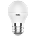 Лампа светодиодная Gauss Elementary G45-27 45 мм мощность - 6 Вт, цоколь - E27, световой поток - 420 лм, цветовая температура - 3000 K, теплый белый свет, форма - шар
