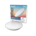 Светильник светодиодный Gauss Smart Home 25 Вт, накладной, DIM+CCT, Wi-Fi, цветовая температура 2700-6500 К, световой поток 2000 Лм, IP20, форма - круг, материал корпуса - алюминий, цвет - белый
