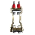 Колекторная группа GEKON GK-741 1″ на 2 EU отвода 3/4″ Ду25Х20 Ру6 с расходомерами, термостатическими клапанами без воздухоотводчиков