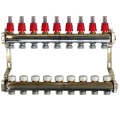 Колекторная группа GEKON GK-741 1″ на 9 EU отводов 3/4″ Ду25Х20 Ру6 с расходомерами, термостатическими клапанами без воздухоотводчиков