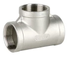 Тройник равнопроходной GENEBRE 0130 02, 1/4″ Ду8, Ру20, 90 град, корпус - AISI316 (CF8M), внутренняя резьба