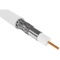 Кабель коаксиальный GENERICA RG6 CCS 75Ом FPE, материал оболочки - ПВХ, цвет - белый  CC1-R6F1-111-100-G, 100м