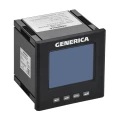 Мультиметр GENERICA LCD 96х96мм, трехфазный, с интерфейсом DO RS-485, отображаемый диапазон от 0 до 9999, 220В, IP64