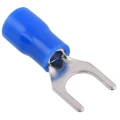 Наконечник вилочный GENERICA НВИ 2-5, изолированный, сечение 1.5-2.5мм2, диаметр кольца 5.3мм, материал - латунь, упаковка 100шт, цвет - синий UNL10-D25-4-5-G