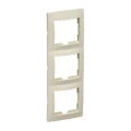 Рамка GENERICA KVARTA РВ-3-ККм вертикальная 3-местные, материал - пластик, цвет - кремовый