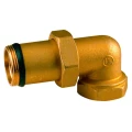 Соединитель GIACOMINI R19DL 1 1/4″ Ду32 Ру40 угловой разъемное соединение американка внутренняя-наружная резьба, корпус – латунь