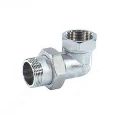 Соединитель GIACOMINI R19 3/4″ Ду20 угловой разъемное соединение американка внутренняя-наружная резьба, корпус – латунь, покрытие-хром