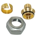 Адаптер зажимной Giacomini R179E Дн17x2.0-G3/4″ Ру10 латунный, с накидной гайкой, внутренняя резьба (евроконус), для металлопластиковых труб