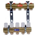 Коллекторная группа GIACOMINI R553E 1″ Ду25 Ру10, 12 выходов НР под евроконус R553D, корпус - латунь