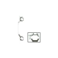 Кронштейн Giacomini R588L 1″ Ду25 для коллекторов R551 3/4″-1 1/4″, R553, регулируемый