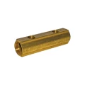 Коллектор Giacomini R582AY002 1 1/4″ Ду32 Py16 выходов 2x3/4″ внутренняя резьба, выходы внутренняя резьба, корпус латунь, с межосевым расстоянием выходов 100 мм