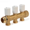 Коллектор Giacomini R583V 1″x3/4″x3 Ду25 Py10 из латуни, с регулирующими клапанами