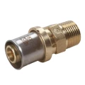 Муфта Giacomini RM107 Дн16x3/4″ Ру10 компрессионное / наружная резьба, корпус - латунь