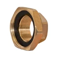 Комплект из двух отводов Giacomini R37KY003 1/2x1″ Ду15х25 мм ВР/ВР, латунь, с накидной гайкой, с уплотнением