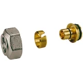 Переходник Giacomini R179E Дн3/4″x16x2.0 Ру10 обжимной, соединение евроконус, латунный, для многослойных и полимерных труб