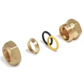 Переходник Giacomini R180F 1/2″x16 Дн15x16 внутренняя резьба, конусное соединение, для медных труб, корпус – латунь