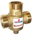 Клапан термостатический Giacomini R157A 1″ Ду25 Ру10 регулировка - 60 °C, смесительные для твердотопливных котлов, наружная резьба, корпус - латунь, уплотнение - EPDM