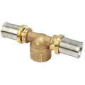 Тройник Giacomini RM154 Дн16х1/2″х16 Ру10 латунный, присоединение - внутренняя резьба/пресс, переходной
