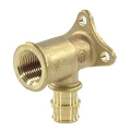 Водорозетка GIACOMINI GX139 Дн16x1/2″ Ру10 ВР L=52,5 мм, радиальная, корпус - латунь
