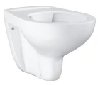 Унитаз подвесной Grohe Bau Ceramic с технологией Rimless, белый (горизонтальный выпуск, глубокий смыв, без сиденья)