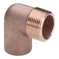 Угол Hailiang 94092G Дн15х1/2″ Ру25 пайка/наружная резьба, 90°, корпус - медный