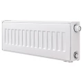 Радиатор стальной панельный Heaton Ventil Compact, тип 11, 500х400мм, настенный, присоединение резьбовое - 1/2″, теплоотдача - 478Вт, подключение - нижнее, справа, с термостатическим вентилем, материал - сталь, цвет - белый RAL9016