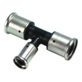 Тройник переходной HENCO 10PK Дн20x16x20 Ру16 уменьшенный в центре, ПВДФ, пресс