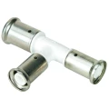 Тройник переходной HENCO 11PKW Дн20x16x16 Ру16 уменьшенный с двух сторон, ПВДФ, пресс, белый