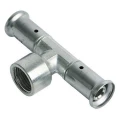 Тройник переходной HENCO 13P Дн16x1/2″x16 Ру16, латунный, пресс/внутренняя резьба