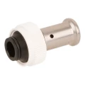 Пресс фитинг ПВДФ HENCO 19PK Дн16x20 Ру16 под евроконус, пресс/накидная гайка