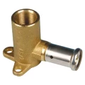 Водорозетка латунная HENCO 2P Дн20x1/2″ Ру16 52 мм, внутренняя резьба/пресс