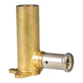 Водорозетка латунная HENCO 4P Дн16x1/2″ Ру16 удлиненная 78 мм, внутренняя резьба/пресс