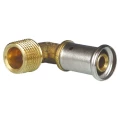Угольник латунный HENCO 5P 90° Дн26x3/4″ Ру16 наружная резьба/пресс