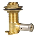Водорозетка латунная HENCO 7P Дн16x3/4″ Ру16 78 мм наружная резьба/пресс