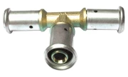 Тройник равнопроходной HENCO 9P Дн16x16x16 Ру16, латунный, пресс