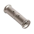 Муфта латунная Henco Дн16x16 Ру16 прессованная