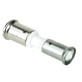 Муфта ПВДФ Henco Дн20x16 Ру16 переходная, белая, прессованная