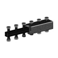 Коллектор котельной Huch EnTEC 1 1/2″ Ду40 Py6 выходов 3x1 1/2″ накидная гайка, корпус сталь, с межосевым расстоянием выходов 125 мм