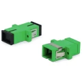 Адаптер проходной Hyperline FA-P11Z-SC/SC-N/BK-GN оптический, разъем SC-SC, количество соединений 1 (simplex), тип волокна SM многомодовый, корпус - пластик, зеленый