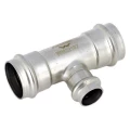 Тройник IBP B-Press Inox Дн22х18х22 Ру16 нержавеющая сталь AISI 316L, присоединение - пресс, переходной