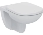 Унитаз подвесной Ideal Standard Tempo белый (арматура, дюропластовое сиденье с функцией мягкого закрывания, горизонтальный выпуск)