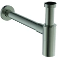 Сифон для умывальника Ideal Standard T4441GN 1 1/4″x32 бутылочный, без выпуска, с прямой трубой диаметром 32 мм, цвет - серебряный шторм Сифон для умывальника Ideal Standard T4441GN 1 1/4″x32 бутылочный, без выпуска, с прямой трубой диаметром 32 мм, цвет - серебряный шторм