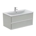 Тумба под умывальник Ideal Standard Connect Air Vanity 104, цвет - светло-серый глянцевый/белый матовый
