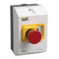 Оболочка защитная IEK с кнопкой СТОП, IP54